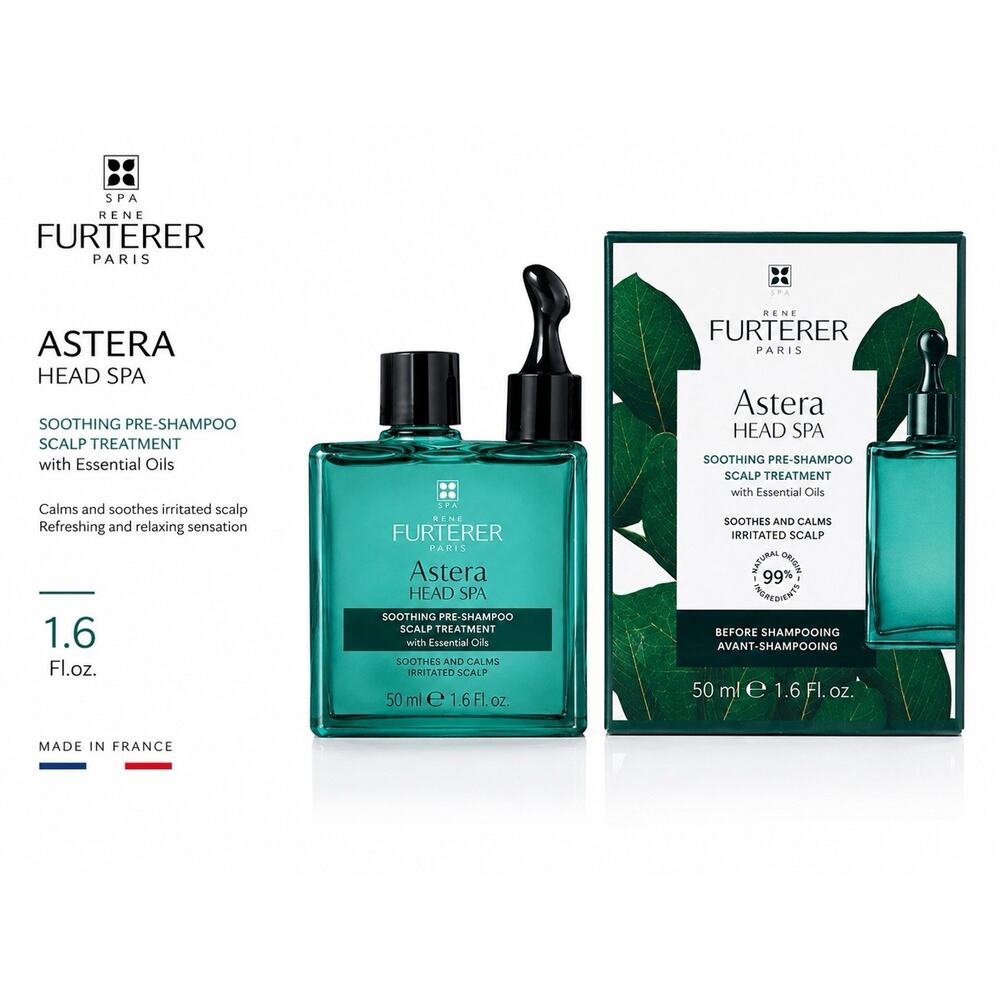 Rene Furterer Astera Head Spa Pre-Shampoo Scalp Treatment 1.6 Fl Oz 50ml